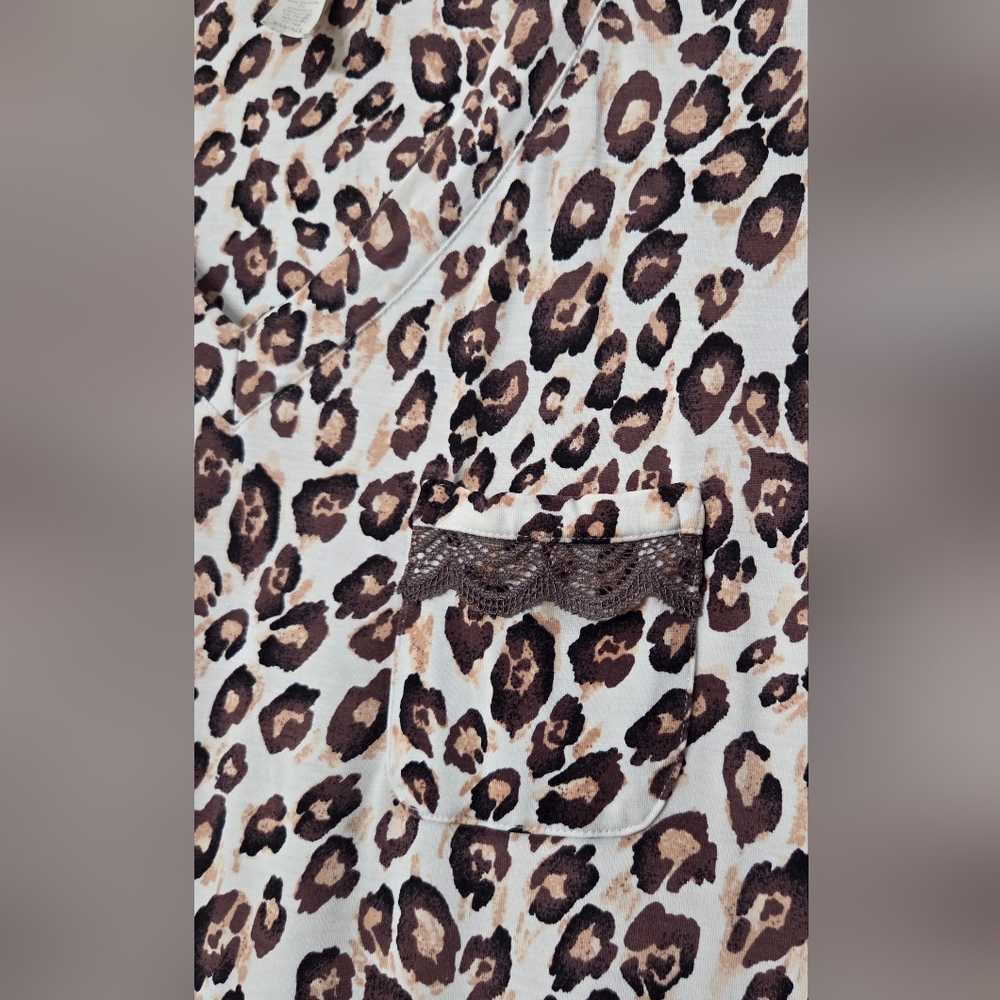 Soma Leopard V‑Neck Nightshirt Size XS - Picture 4 of 10